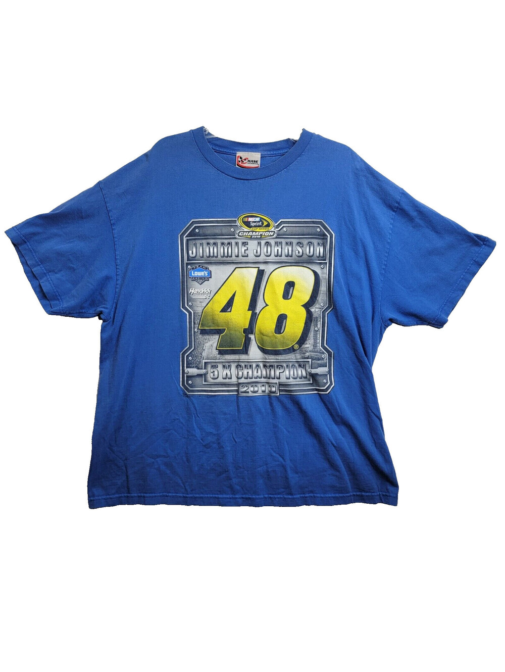 Jimmie Johnson 2010 Nascar #48 Shirt Mens Large Blue Chase Authentics